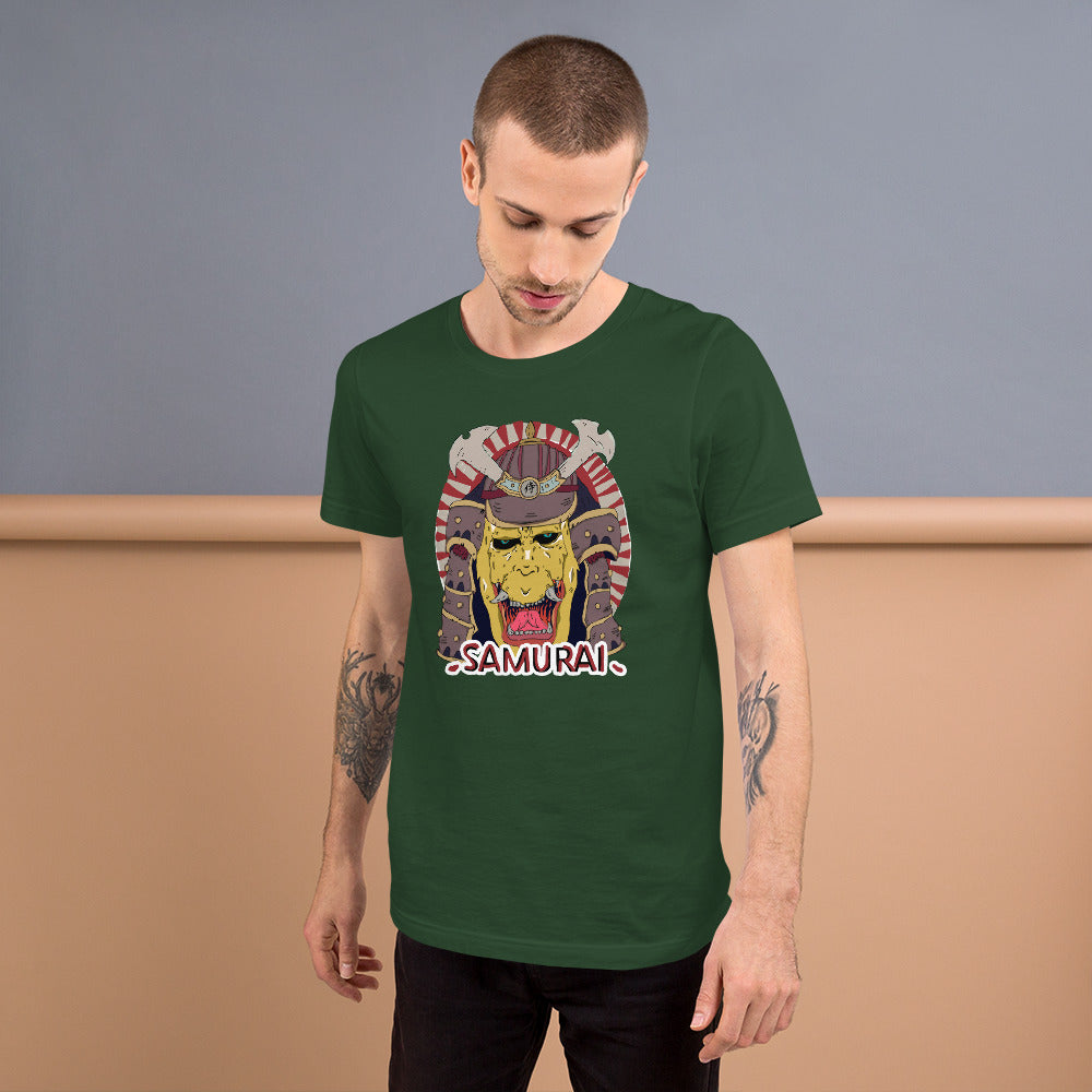 Short-Sleeve Unisex T-Shirt japan demon samurai - ragnacold Forest / S