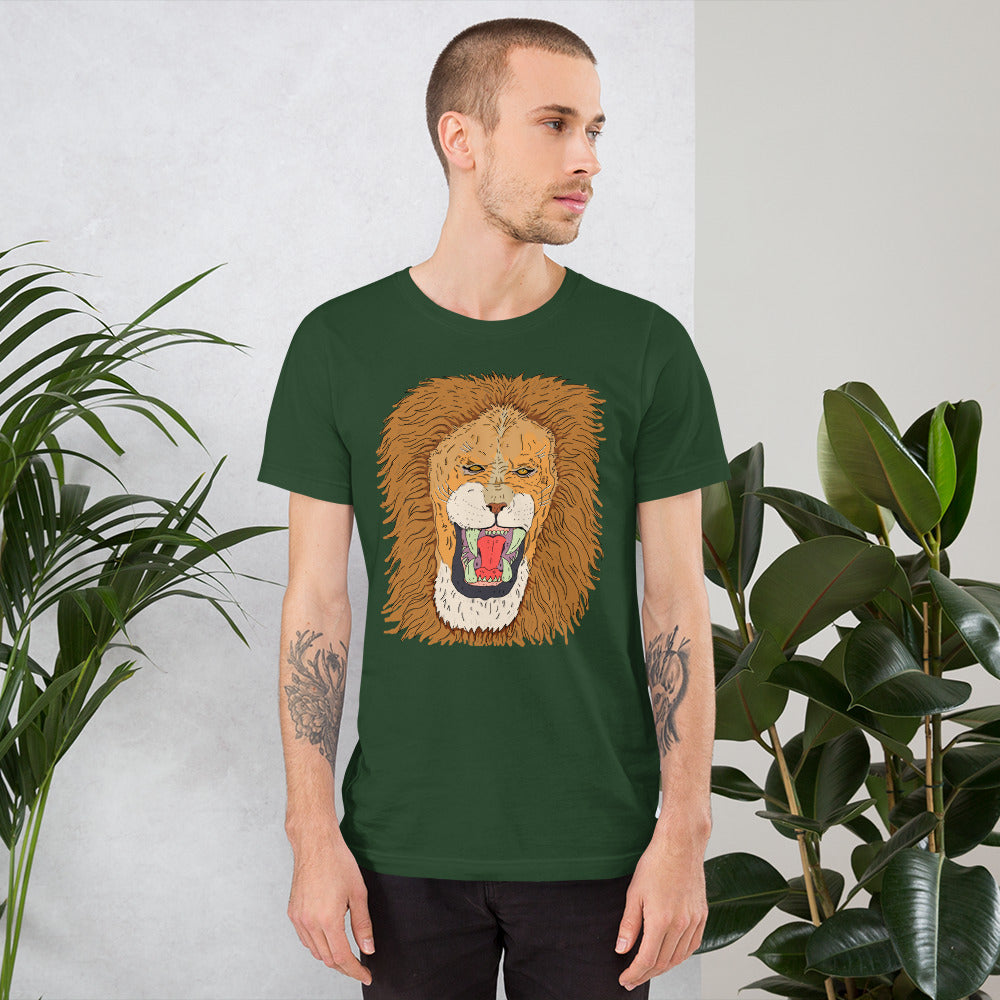 Short-Sleeve Unisex T-Shirt leon the king - ragnacold Forest / S