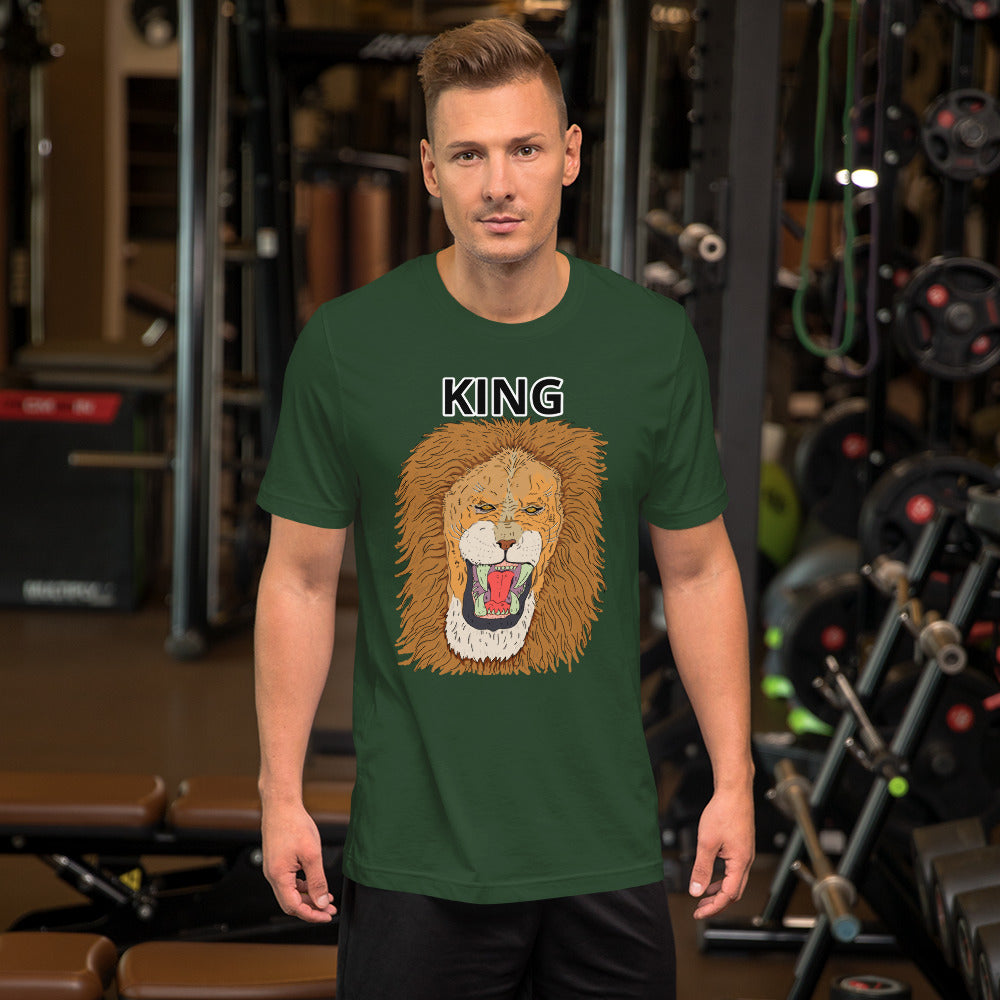 Short-Sleeve Unisex T-Shirt king leo - ragnacold Forest / S