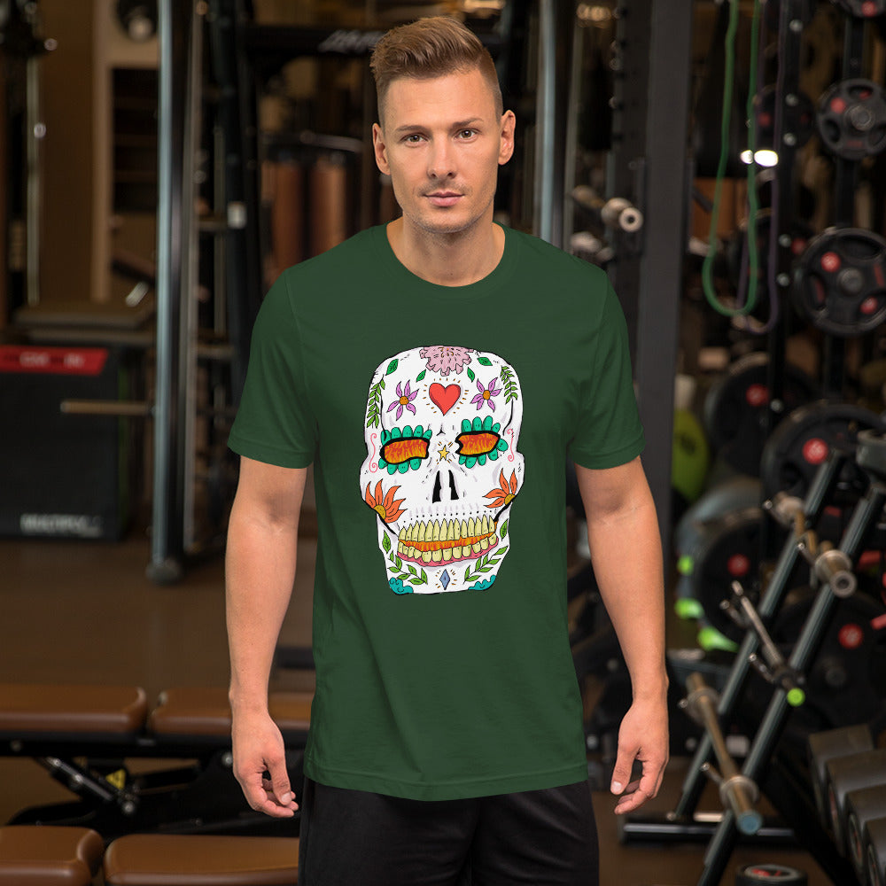 Short-Sleeve Unisex T-Shirt catrina mexico - ragnacold Forest / S