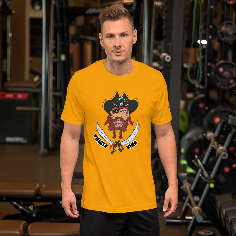 Short-Sleeve Unisex T-Shirt king pirate - ragnacold Gold / S