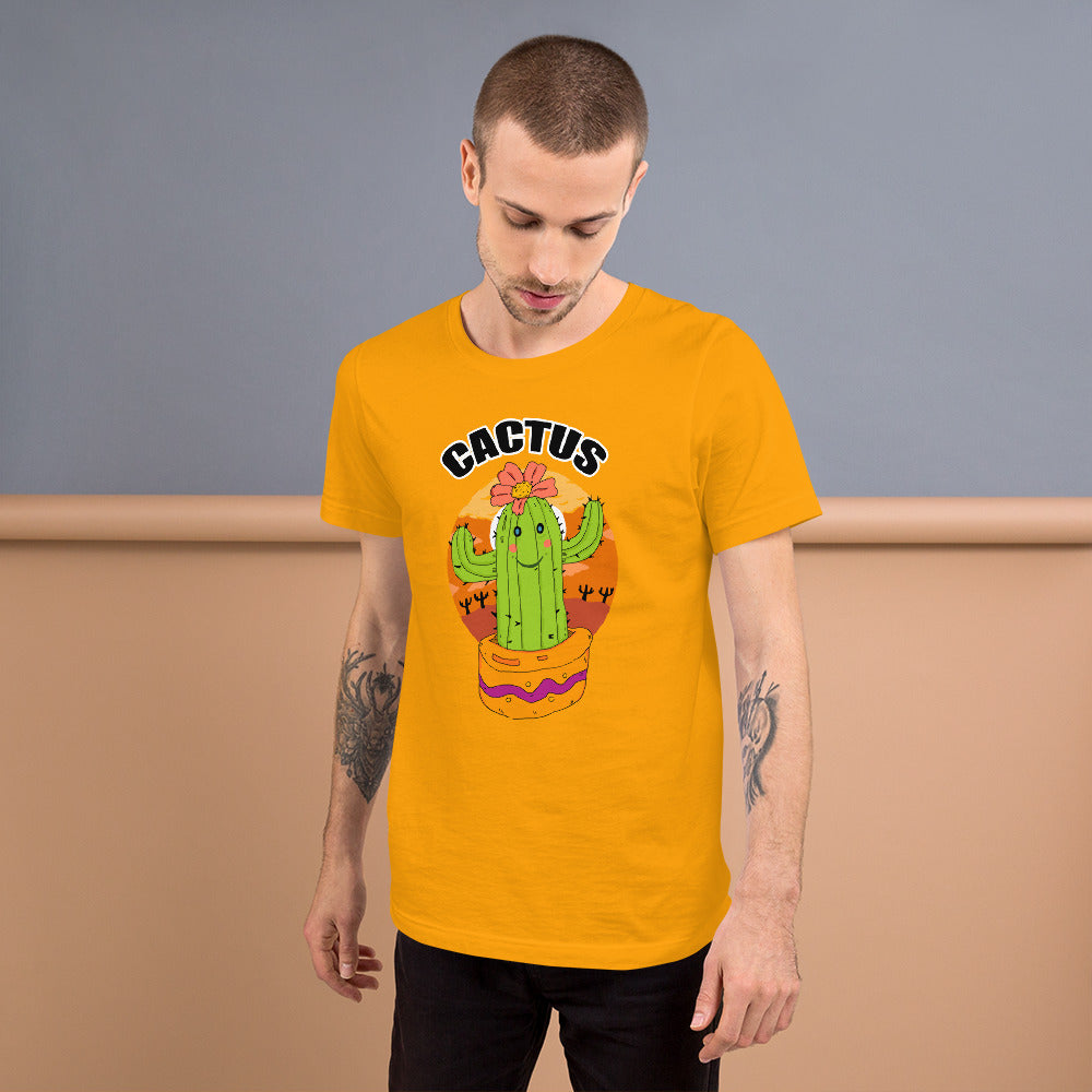 Short-Sleeve Unisex T-Shirt cactus - ragnacold Gold / S