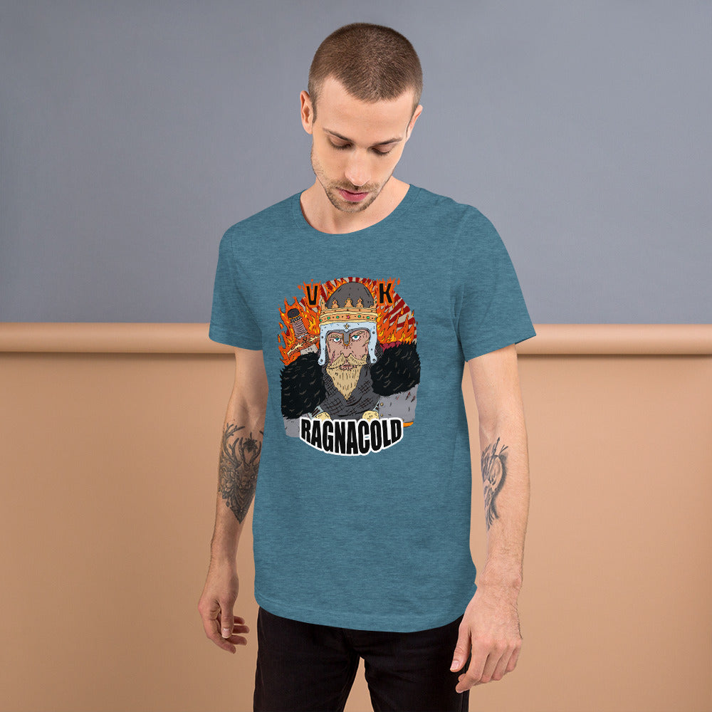 Short-Sleeve Unisex T-Shirt medieval king war - ragnacold Heather Deep Teal / S