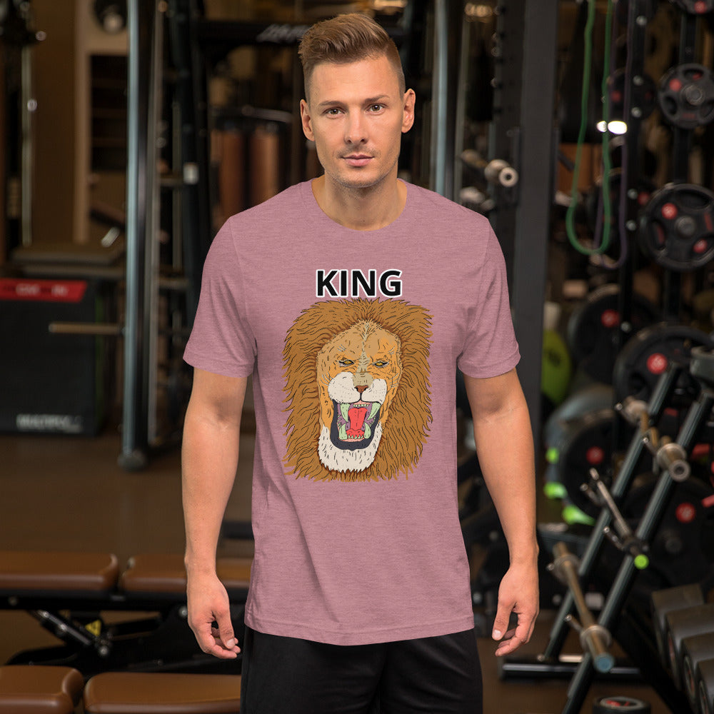 Short-Sleeve Unisex T-Shirt king leo - ragnacold Heather Orchid / S