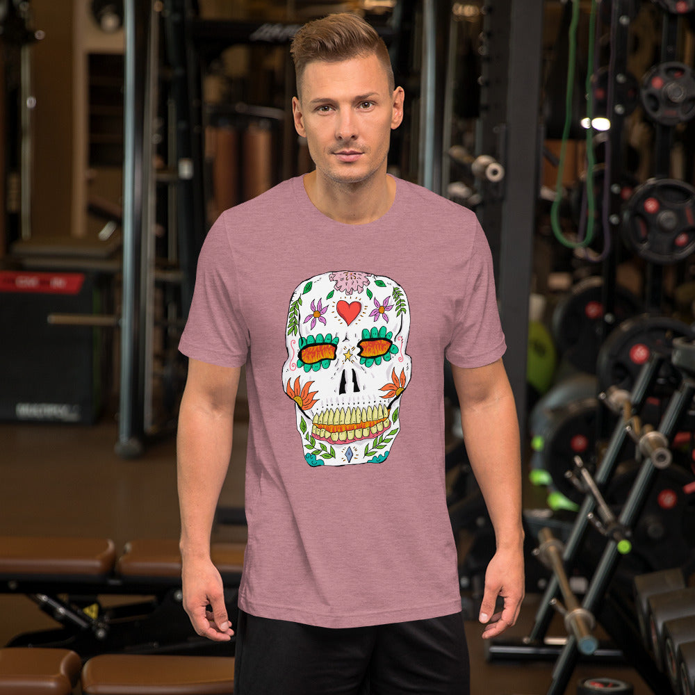 Short-Sleeve Unisex T-Shirt catrina mexico - ragnacold Heather Orchid / S