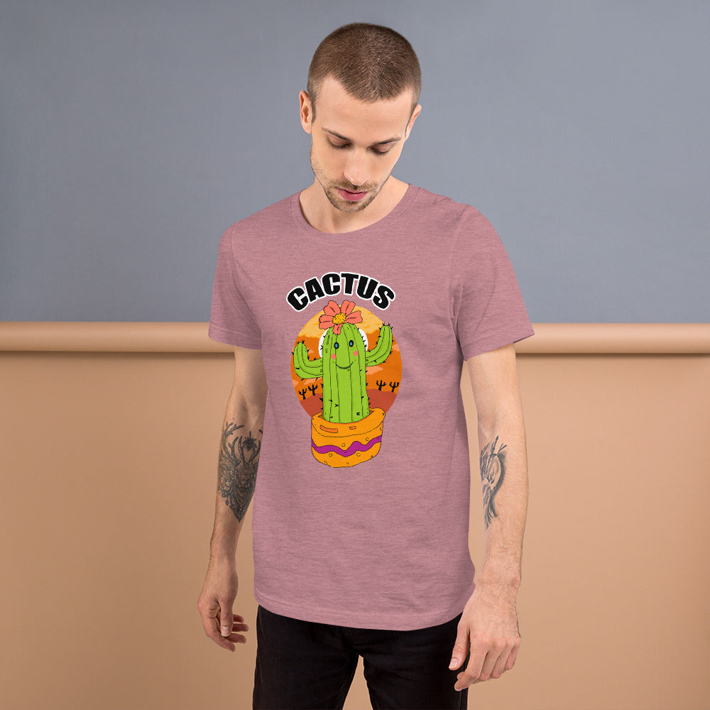 Short-Sleeve Unisex T-Shirt cactus - ragnacold Heather Orchid / S