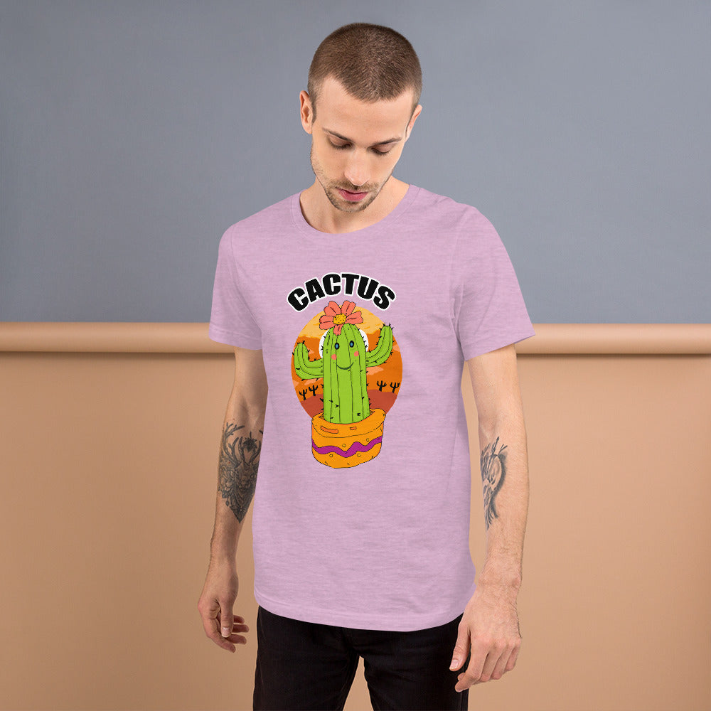 Short-Sleeve Unisex T-Shirt cactus - ragnacold Heather Prism Lilac / XS