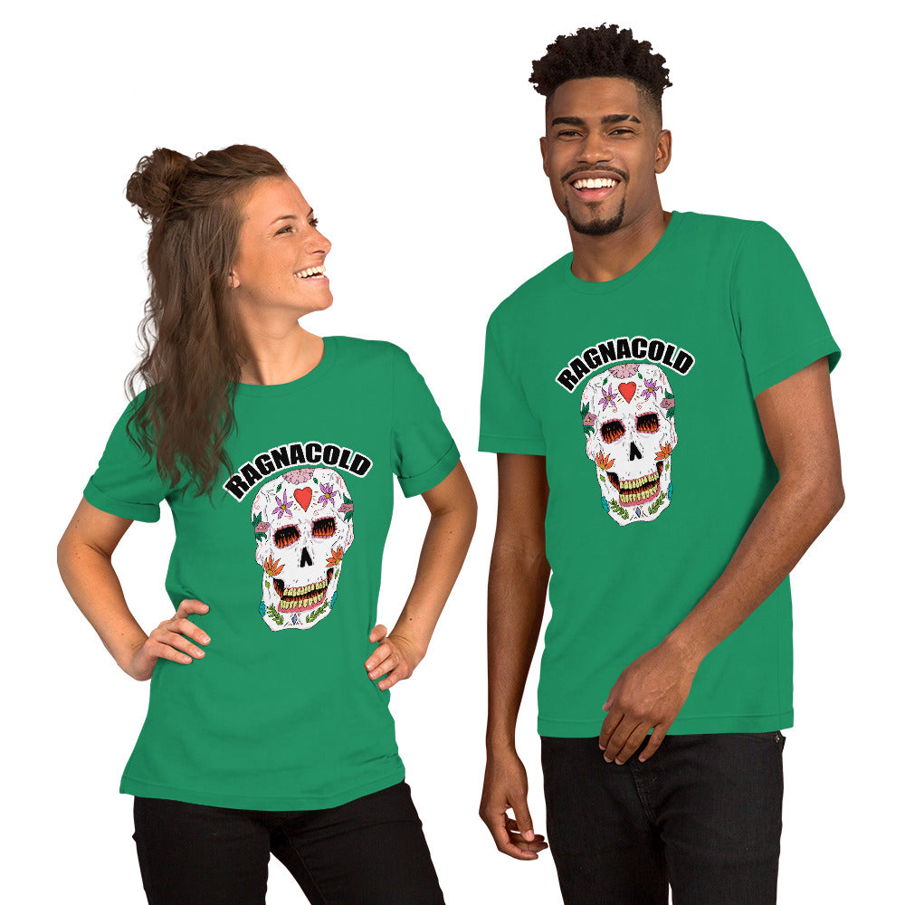 Short-Sleeve Unisex T-Shirt catrina skull - ragnacold Kelly / XS