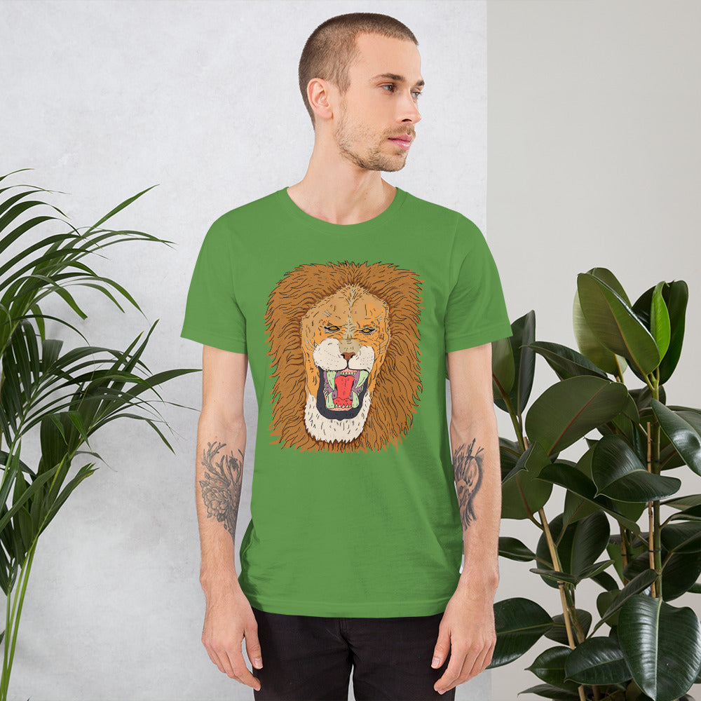 Short-Sleeve Unisex T-Shirt leon the king - ragnacold Leaf / S