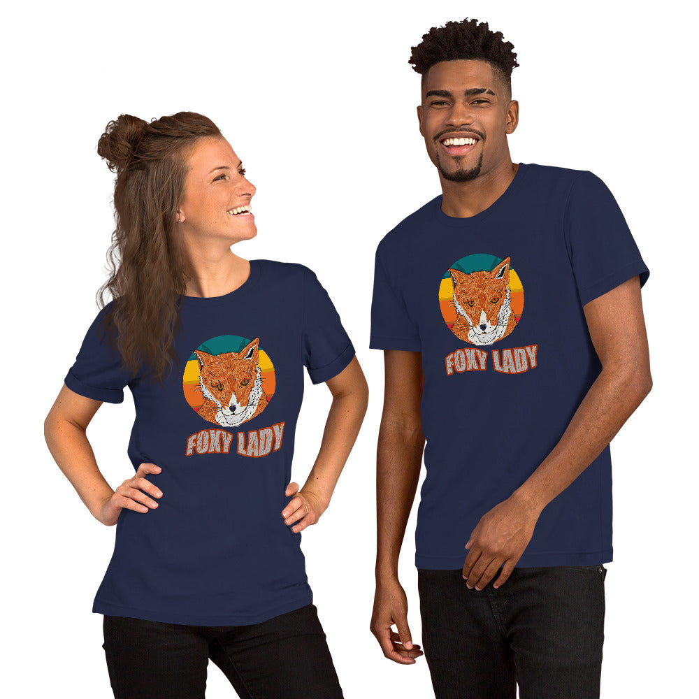 Short-Sleeve Unisex T-Shirt foxy - ragnacold Navy / XS