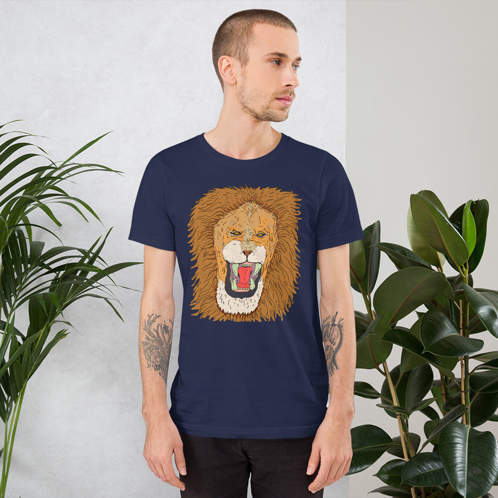 Short-Sleeve Unisex T-Shirt leon the king - ragnacold Navy / XS