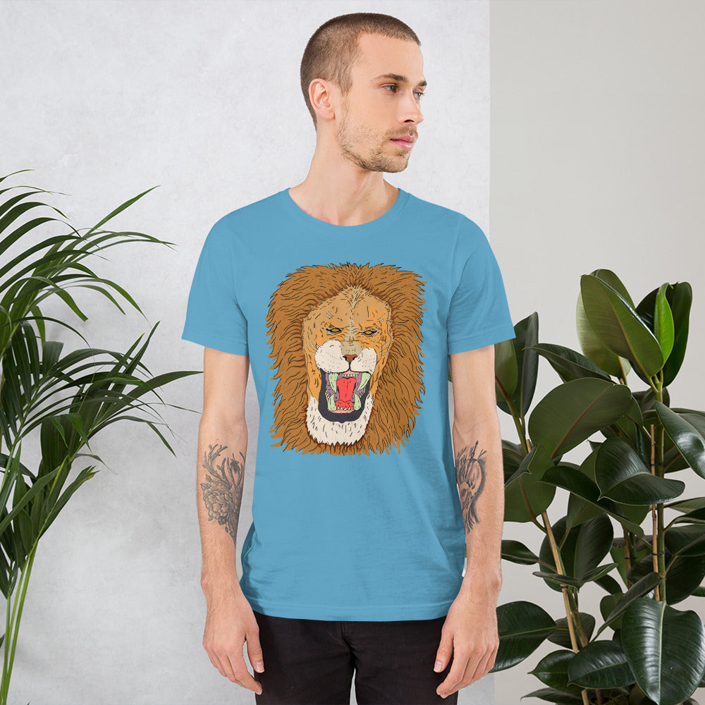 Short-Sleeve Unisex T-Shirt leon the king - ragnacold Ocean Blue / S