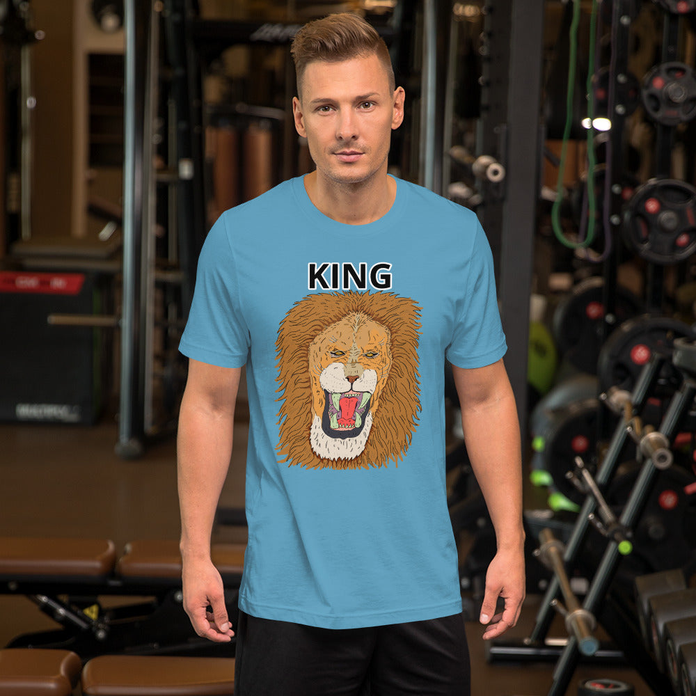 Short-Sleeve Unisex T-Shirt king leo - ragnacold Ocean Blue / S