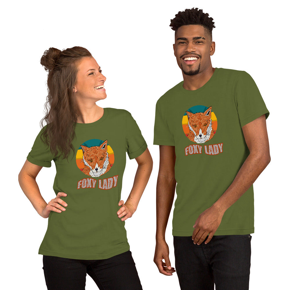 Short-Sleeve Unisex T-Shirt foxy - ragnacold Olive / S