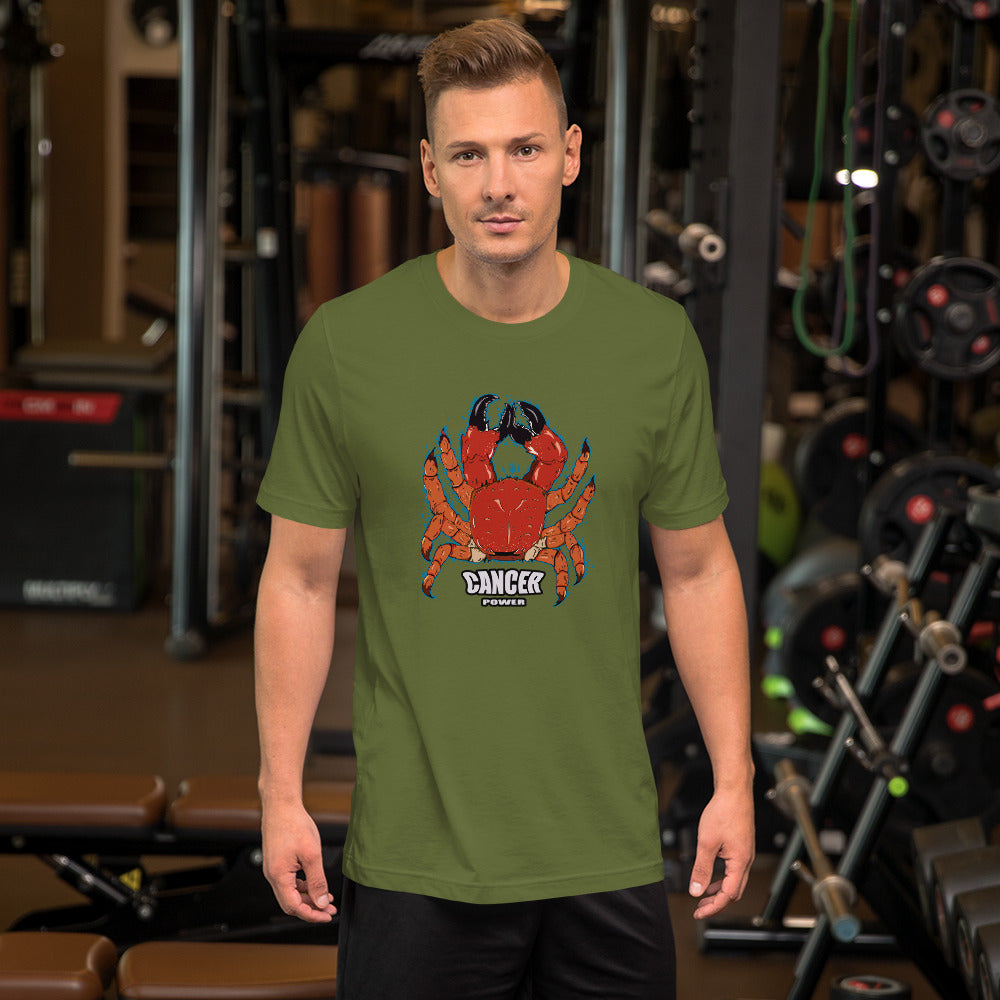 Short-Sleeve Unisex T-Shirt cancer zodiac - ragnacold Olive / S