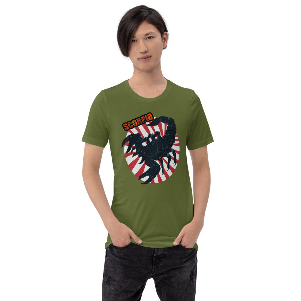 Short-Sleeve Unisex T-Shirt scorpion power - ragnacold Olive / S