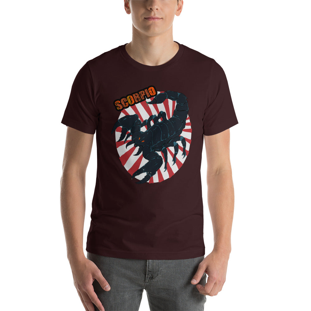 Short-Sleeve Unisex T-Shirt scorpion power - ragnacold Oxblood Black / S