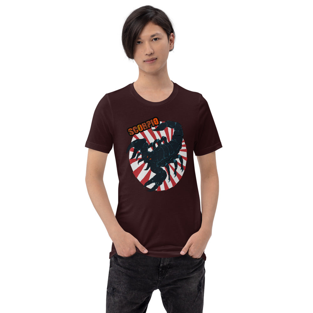 Short-Sleeve Unisex T-Shirt scorpion power - ragnacold Oxblood Black / S