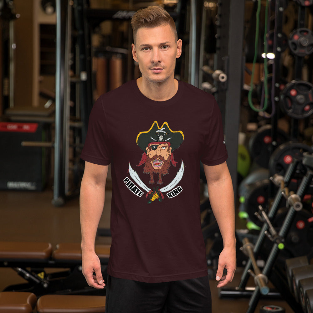 Short-Sleeve Unisex T-Shirt king pirate - ragnacold Oxblood Black / S