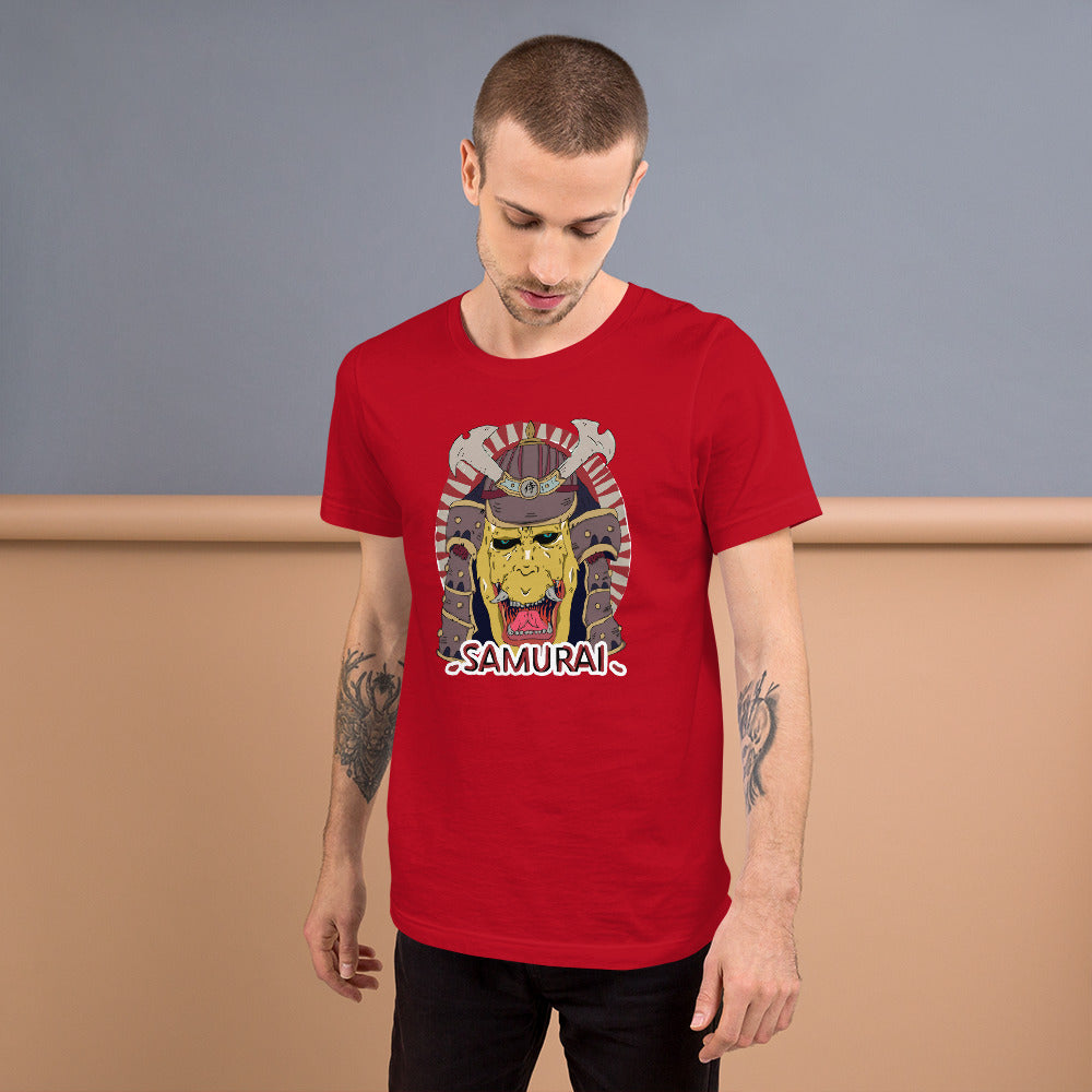 Short-Sleeve Unisex T-Shirt japan demon samurai - ragnacold Red / S