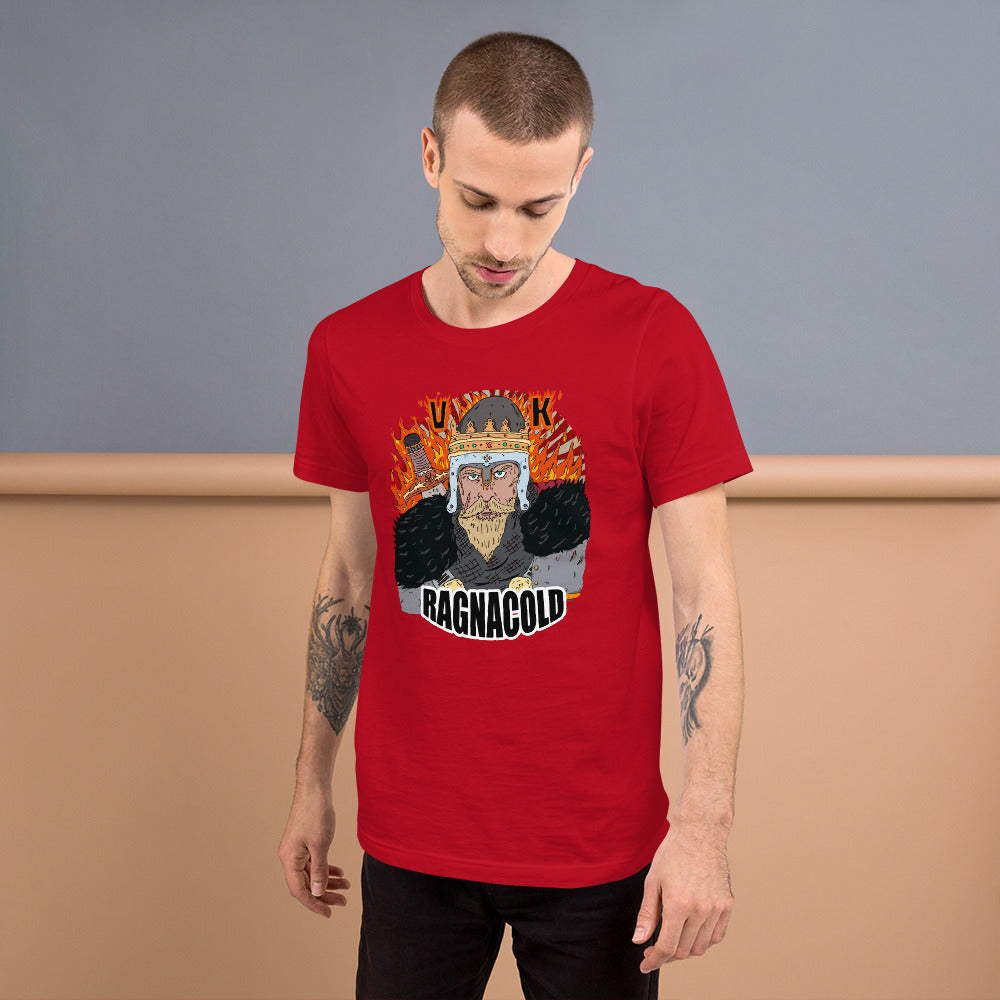 Short-Sleeve Unisex T-Shirt medieval king war - ragnacold Red / S