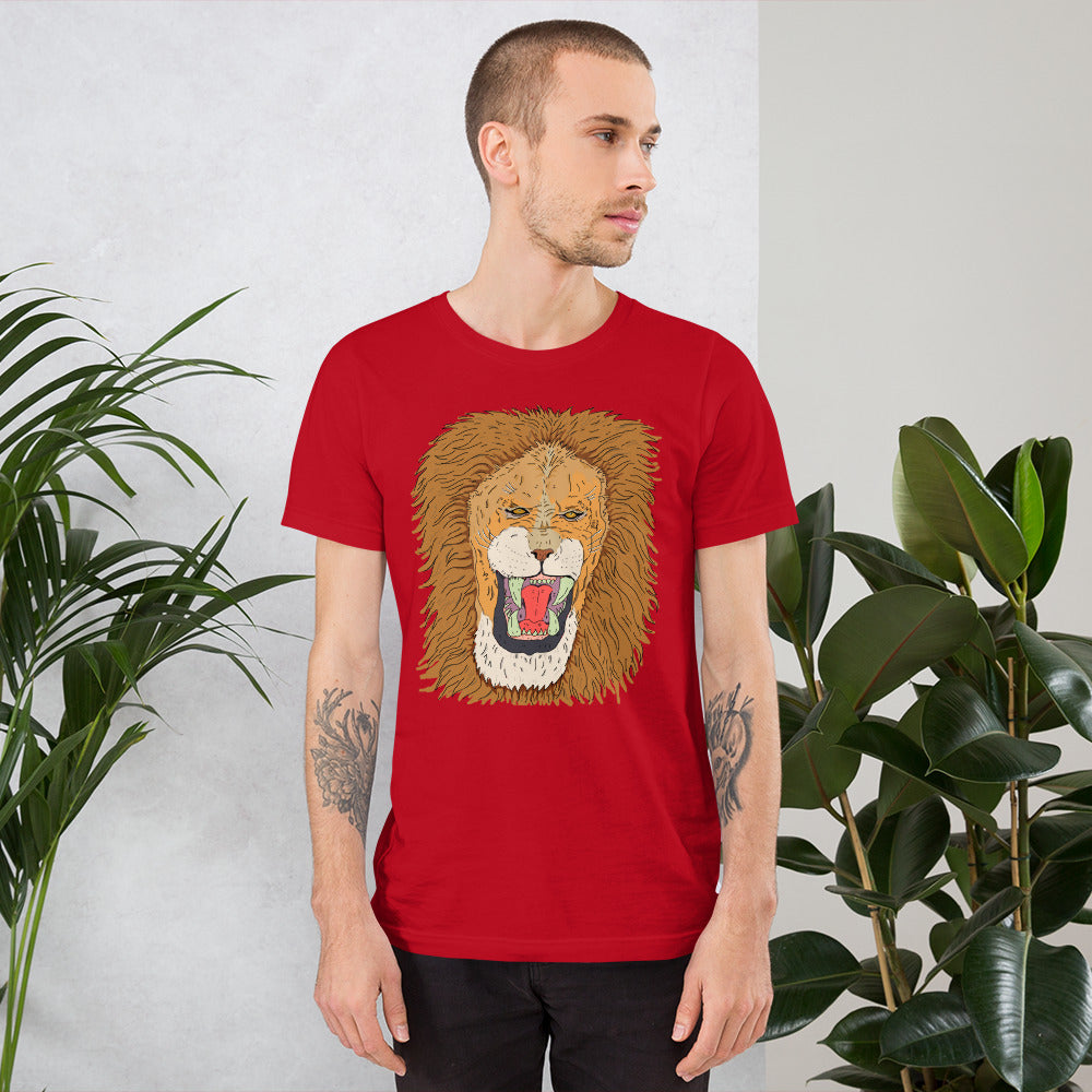 Short-Sleeve Unisex T-Shirt leon the king - ragnacold Red / S