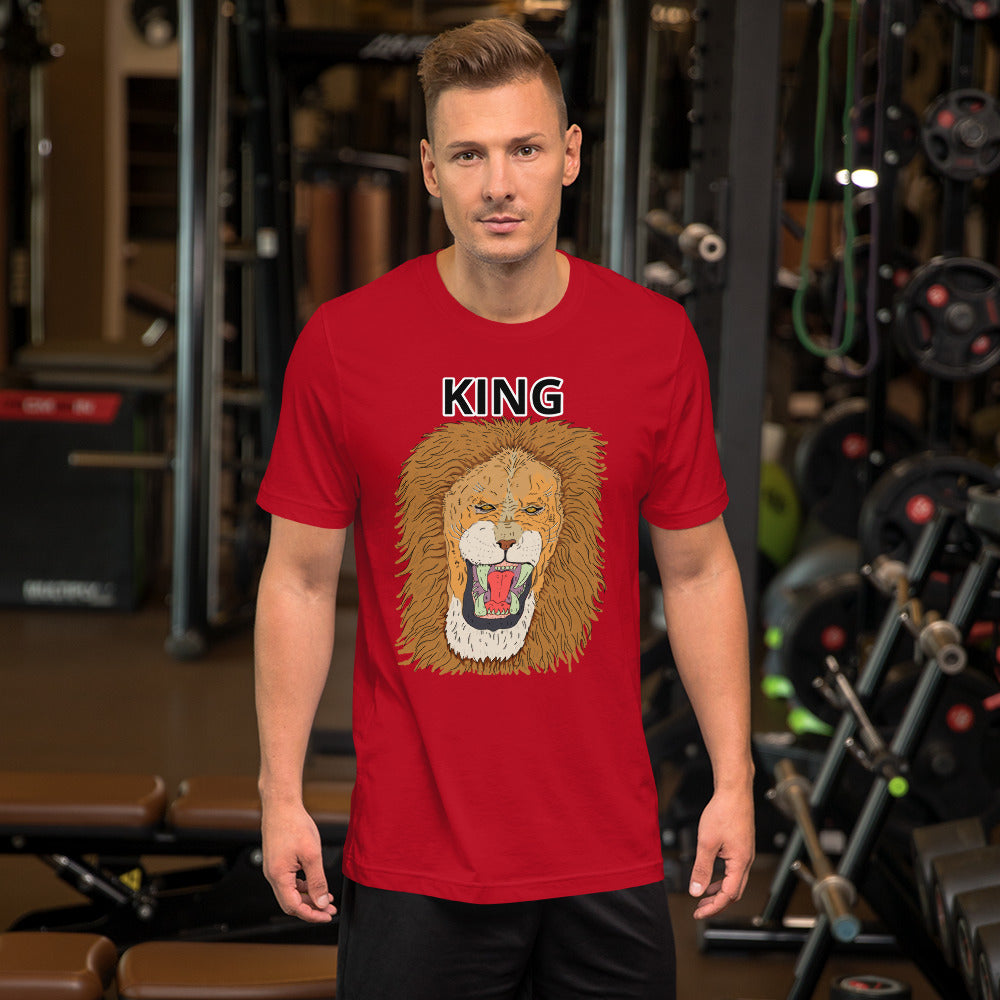 Short-Sleeve Unisex T-Shirt king leo - ragnacold Red / S