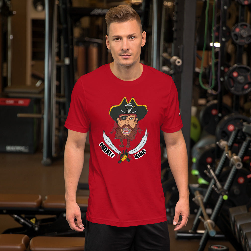 Short-Sleeve Unisex T-Shirt king pirate - ragnacold Red / S