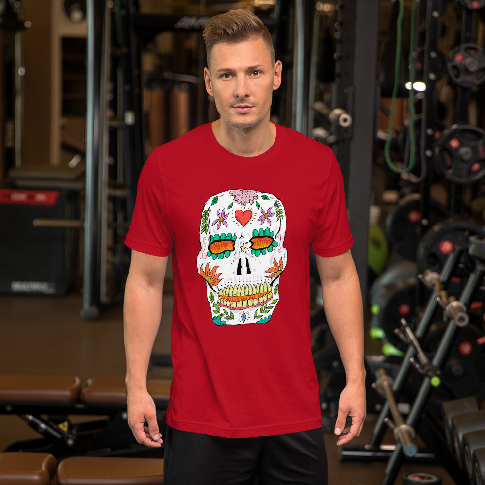 Short-Sleeve Unisex T-Shirt catrina mexico - ragnacold Red / S