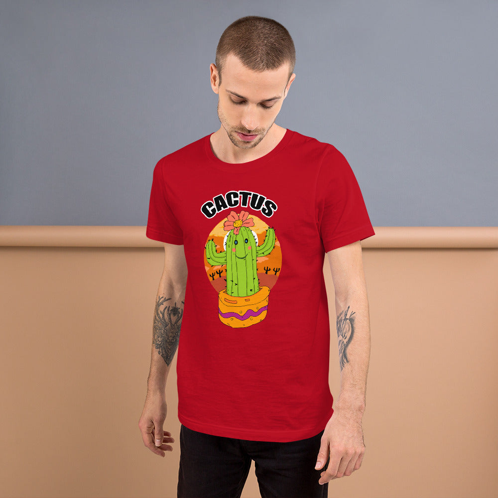 Short-Sleeve Unisex T-Shirt cactus - ragnacold Red / S