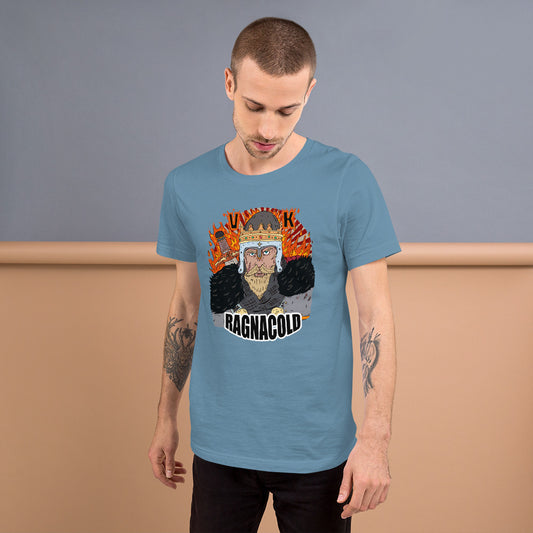 Short-Sleeve Unisex T-Shirt medieval king war - ragnacold Steel Blue / S