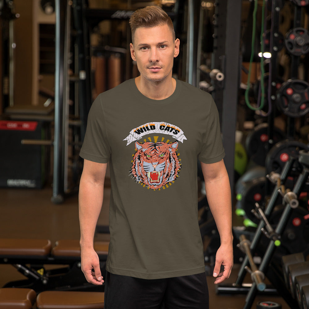 Short-Sleeve Unisex T-Shirt wild cats - ragnacold Army / S