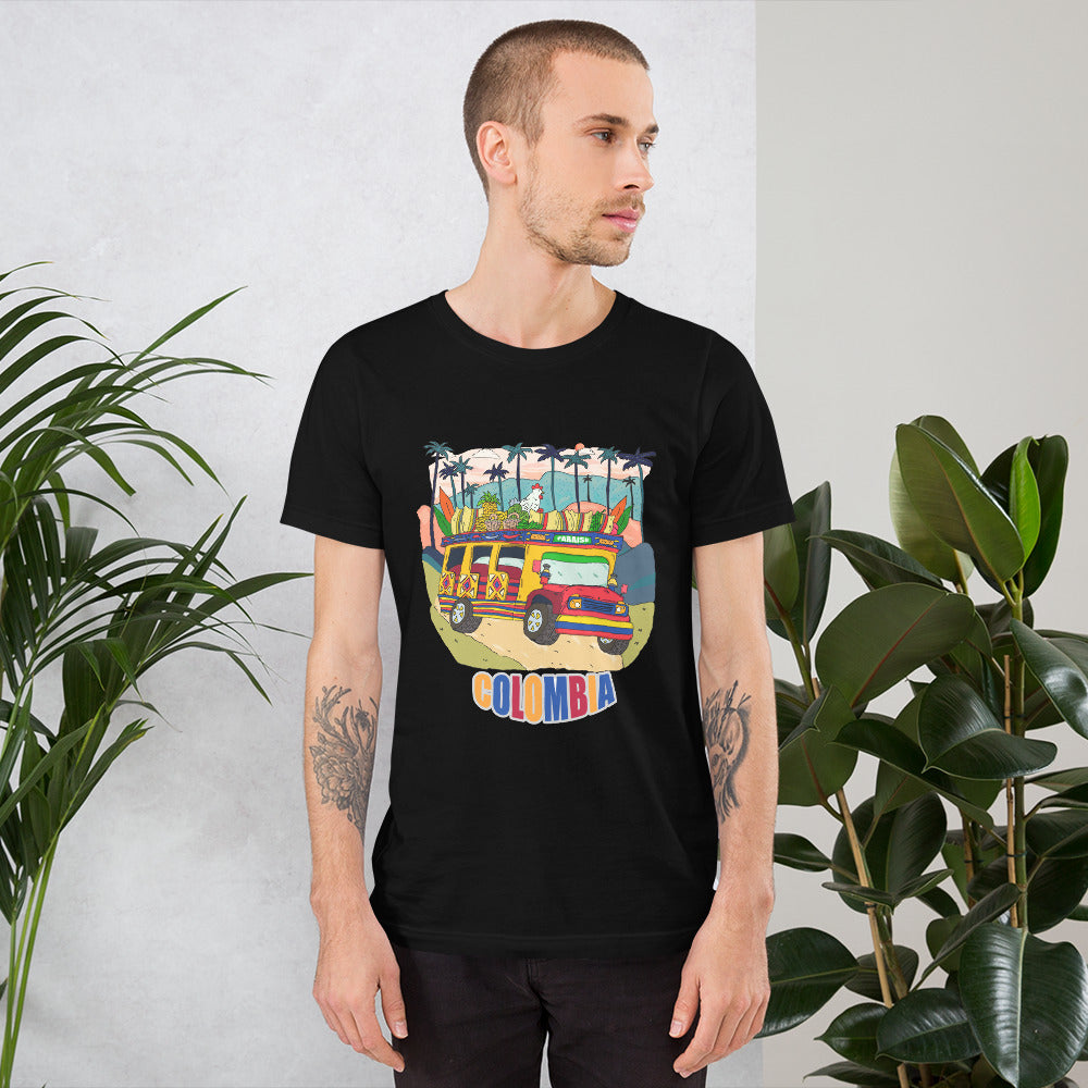 ragnacold Short-sleeve unisex t-shirt chiva colombia - ragnacold Black / XS