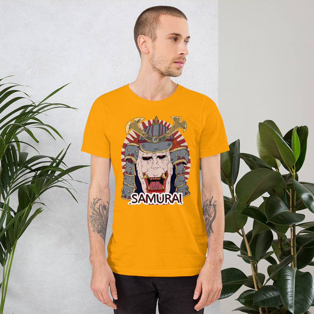 Short-Sleeve Unisex T-Shirt zombie samurai - ragnacold Gold / S