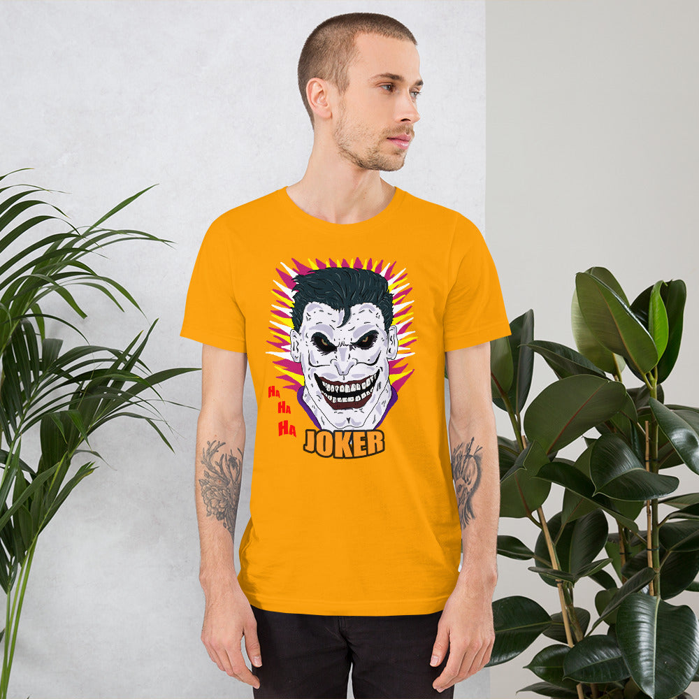 Short-sleeve unisex t-shirt joker - ragnacold Gold / S