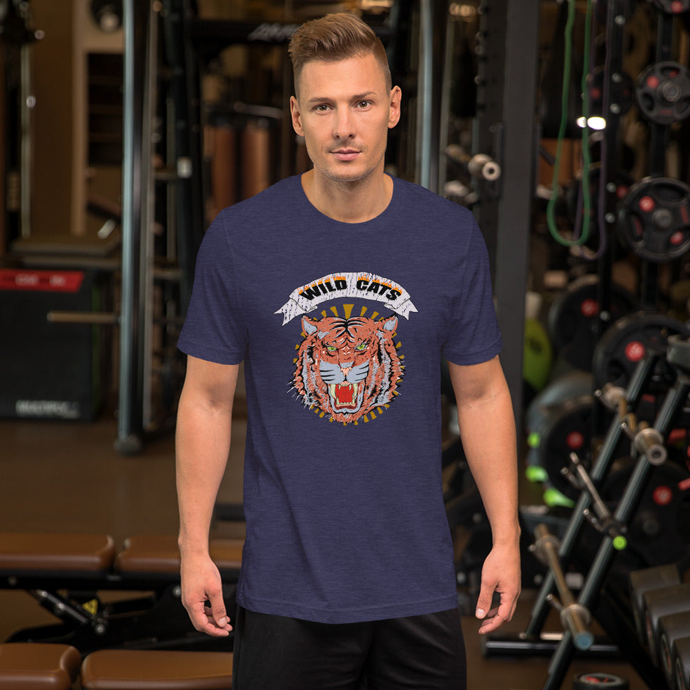 Short-Sleeve Unisex T-Shirt wild cats - ragnacold Heather Midnight Navy / XS