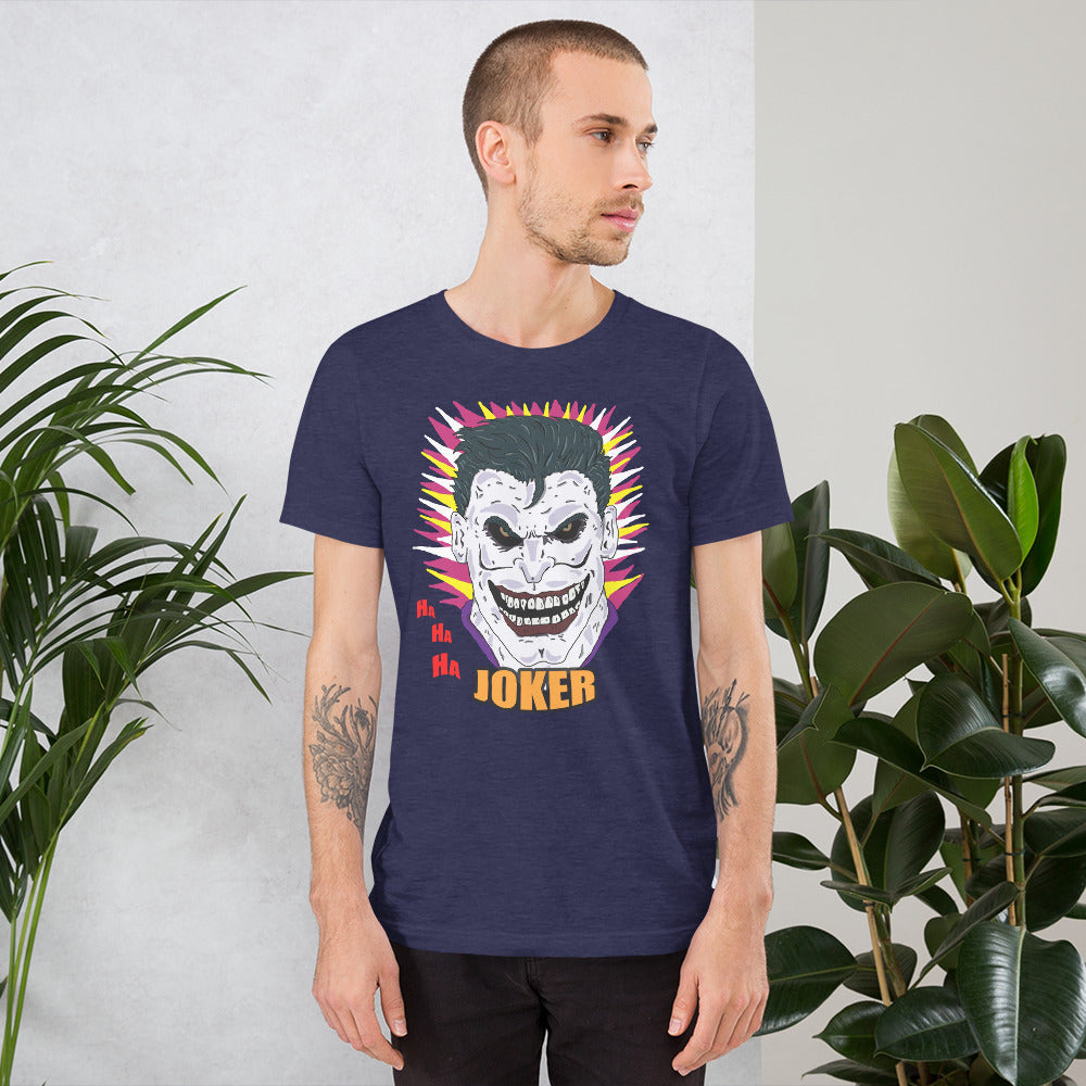 Short-sleeve unisex t-shirt joker - ragnacold Heather Midnight Navy / S