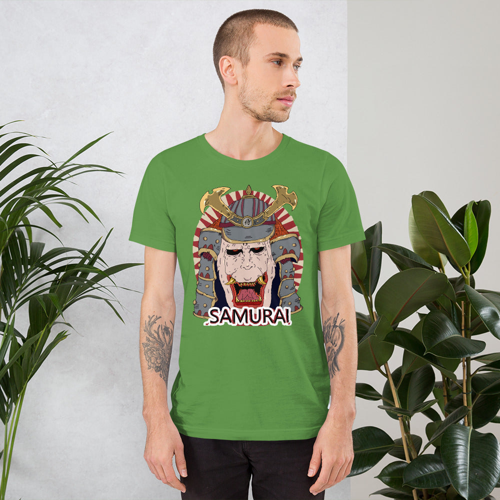 Short-Sleeve Unisex T-Shirt zombie samurai - ragnacold Leaf / S