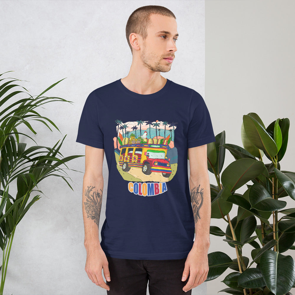 ragnacold Short-sleeve unisex t-shirt chiva colombia - ragnacold Navy / XS