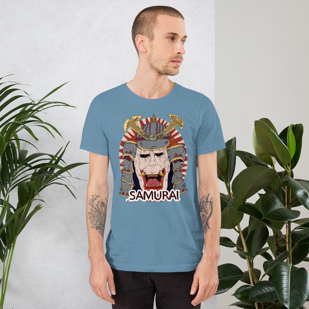 Short-Sleeve Unisex T-Shirt zombie samurai - ragnacold Steel Blue / S