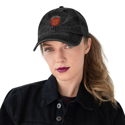 Vintage Cotton Twill Cap wild ragnacold - ragnacold Black