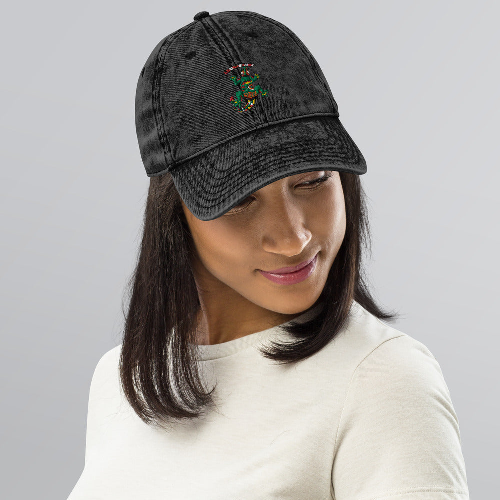 Vintage Cotton Twill Cap lizard - ragnacold
