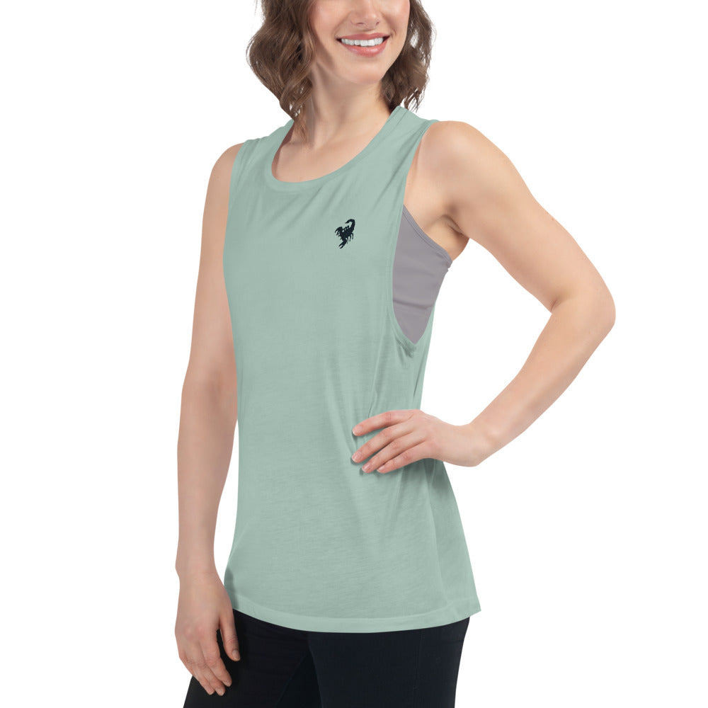 Ladies’ Muscle Tank scorpion power - ragnacold