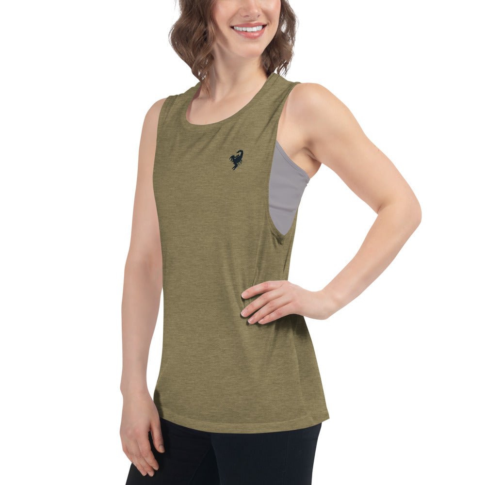 Ladies’ Muscle Tank scorpion power - ragnacold