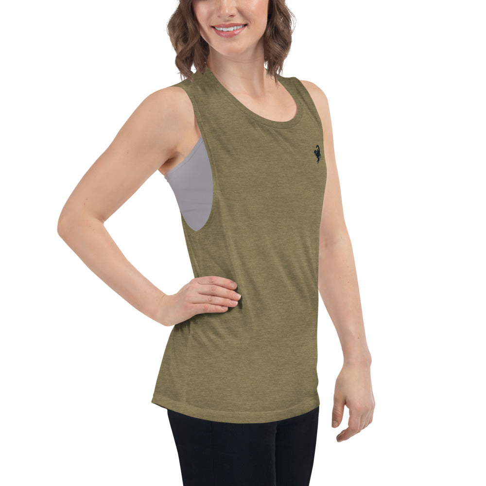 Ladies’ Muscle Tank scorpion power - ragnacold