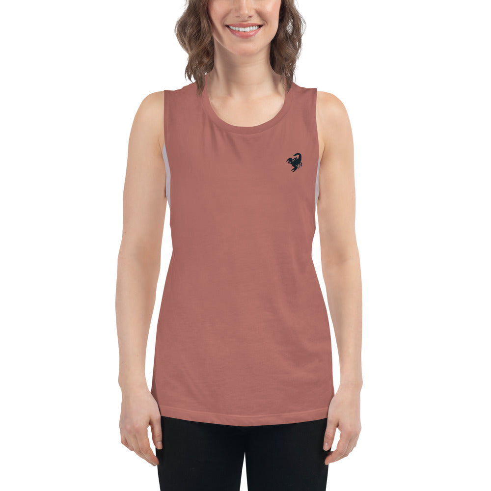 Ladies’ Muscle Tank scorpion power - ragnacold Mauve / S