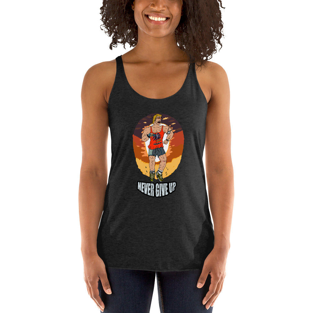 Women's Racerback Tank sport running - ragnacold Vintage Black / XS