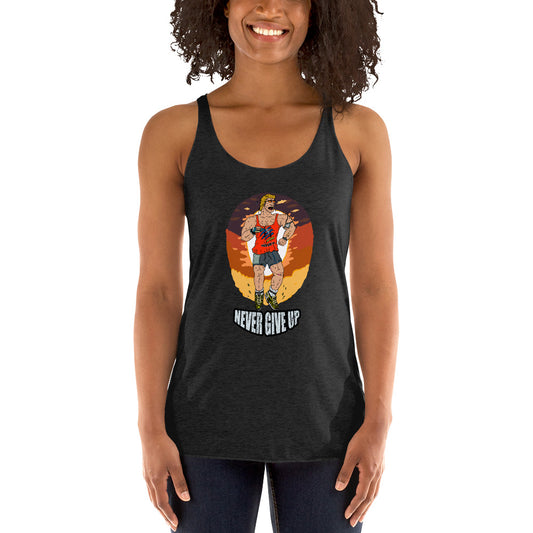 Women's Racerback Tank sport running - ragnacold Vintage Black / XS