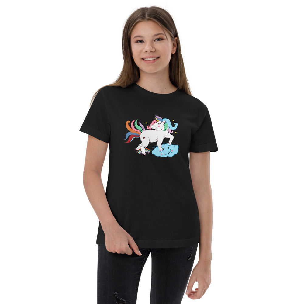 Youth jersey t-shirt unicorn - ragnacold Black / XS