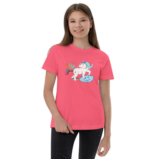 Youth jersey t-shirt unicorn - ragnacold Hot Pink / XS